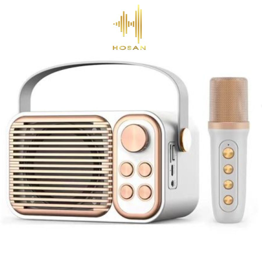Loa Bluetooth Karaoke HOSAN YS104 ( YS-104 ) chất liệu nhựa cao cấp, công suất 6W và micro không dây