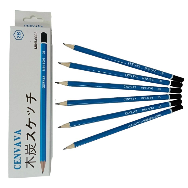 Bút chì gỗ Cenvava 2B 6002  / 6003  6004