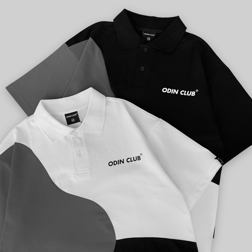 Áo Polo Oversize Color Block ODIN CLUB, Áo thun có cổ nam nữ ODIN, Local Brand ODIN CLUB