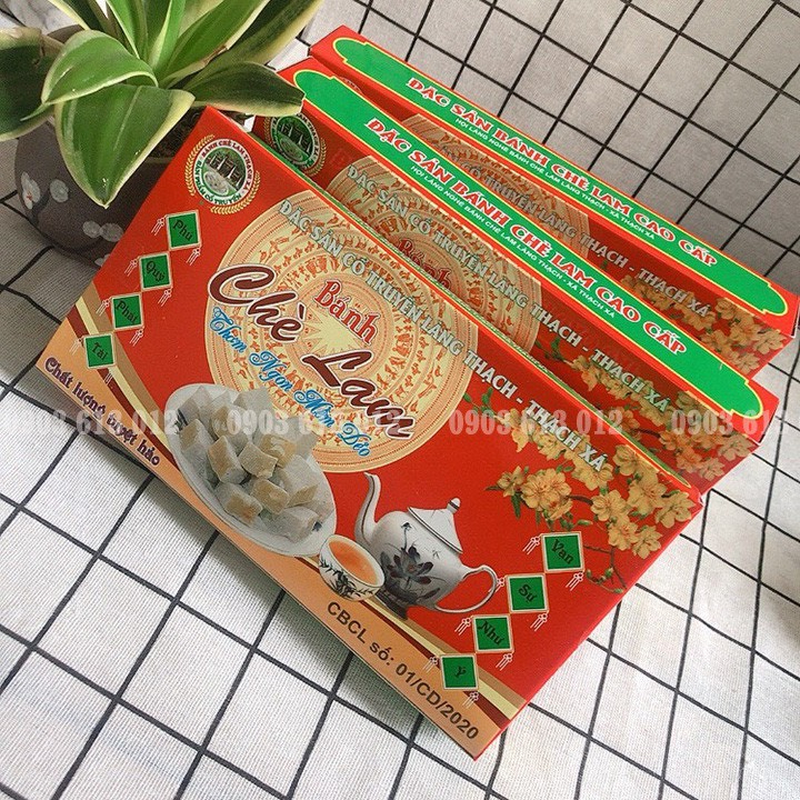 Chè lam Tím - bánh chè lam Thạch Thất loại mới hộp 500g