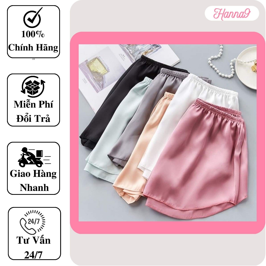 Quần đùi nữ ngủ cao cấp chất liệu Lụa cao mềm mại thoáng mát | BigBuy360 - bigbuy360.vn