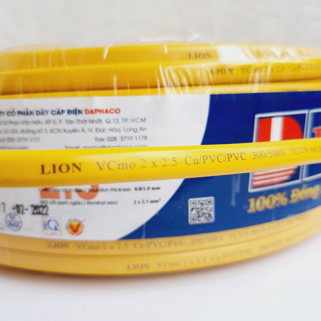 Dây điện đôi LION VCmo 2 x 2.5 - màu ngẫu nhiên