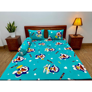 [ 2m*2m2 ]Bộ ga giường 4 món(1 ga +2 áo nằm+1 áo ôm) thun lạnh HQ cao cấp
