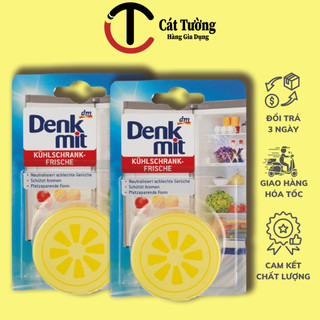 Sáp khử mùi tủ lạnh Denkmit hương chanh, diệt khuẩn, an toàn với thực phẩm