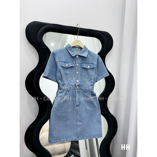 váy đầm jeans có dãn kh