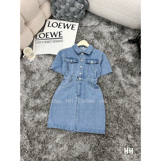 váy đầm jeans có dãn kh