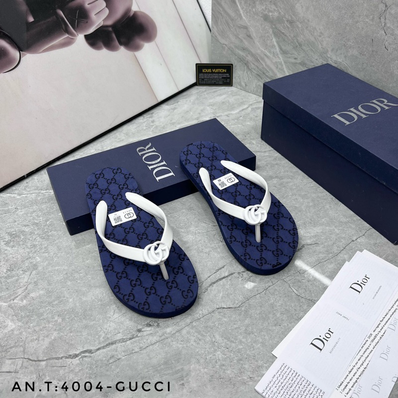 Dép kẹp nam GC, Dép tông lào gucci mới vân nổi, Dép xỏ ngón dày dặn chất lượng cao đế cao su bền nhẹ