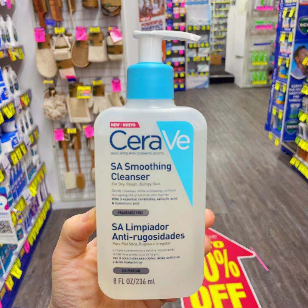 Sữa rửa mặt dành cho da khô ráp, sần sùi Cerave SA Smoothing Cleanser 236ml