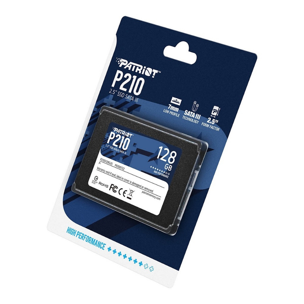 Ổ cứng SSD PATRIOT 128GB P210 SATA3 2.5 inch New 100% - Bảo Hành 3 Năm Chính Hãng