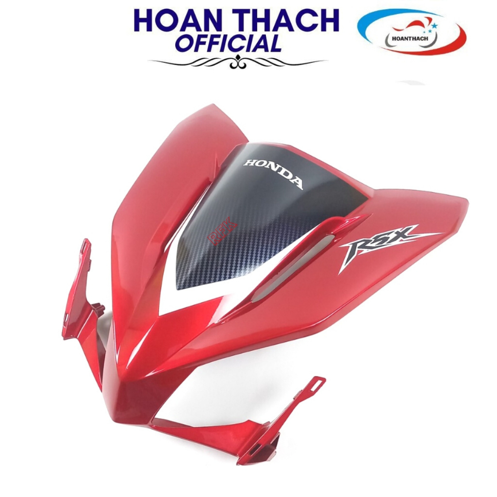 Bộ ốp mặt nạ trước Xe Wave RSX110 đời 2012 màu đỏ HOANTHACH 64200K07V00ZE