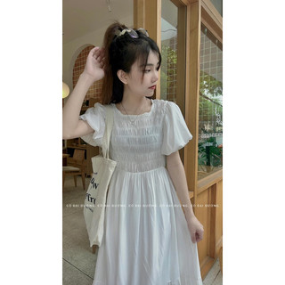 váy nhăn tay bồng 8269