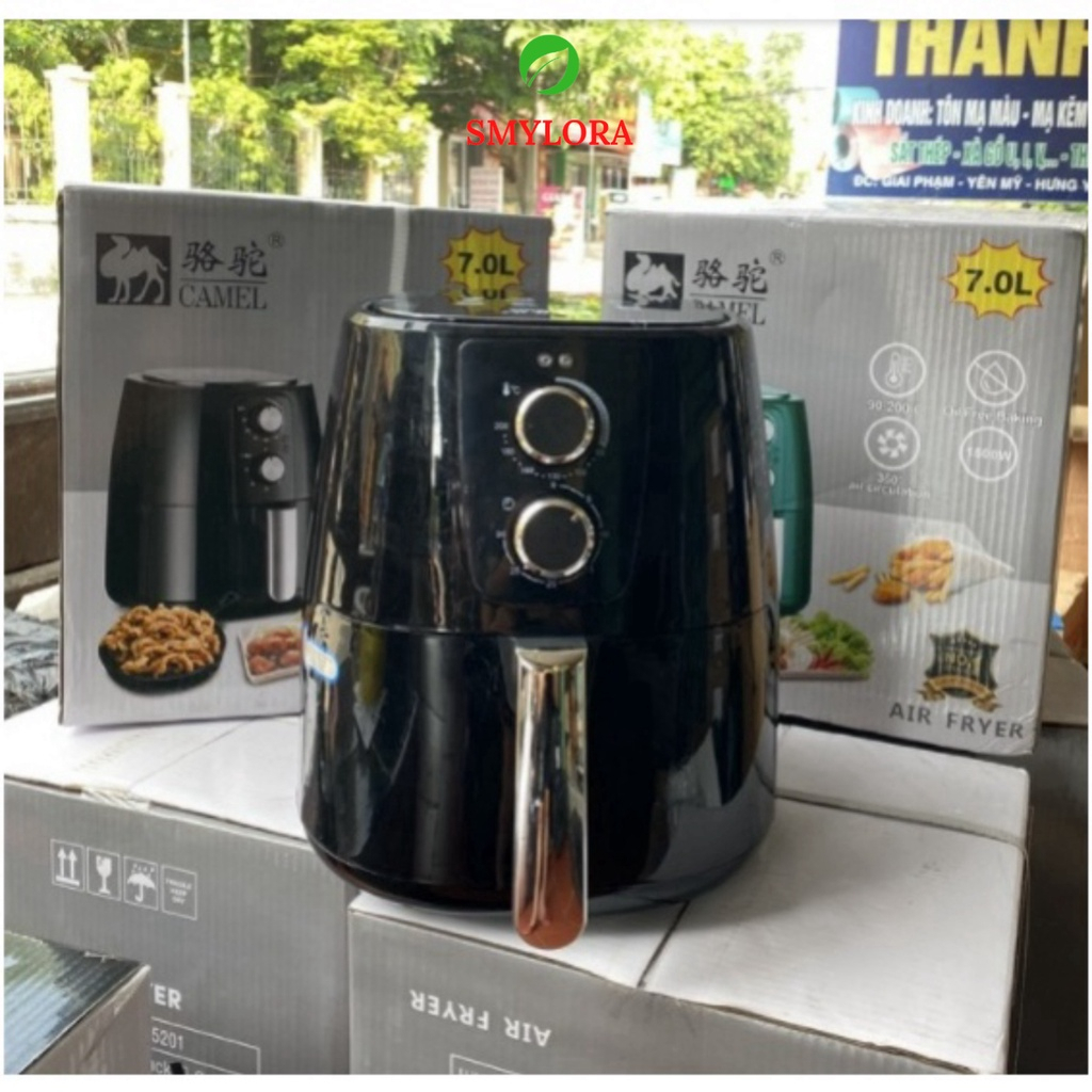 NỒI CHIÊN KHÔNG DẦU CAMEL 7 LÍT 5201 ( MẪU TRÒN ).MẹGấu Store