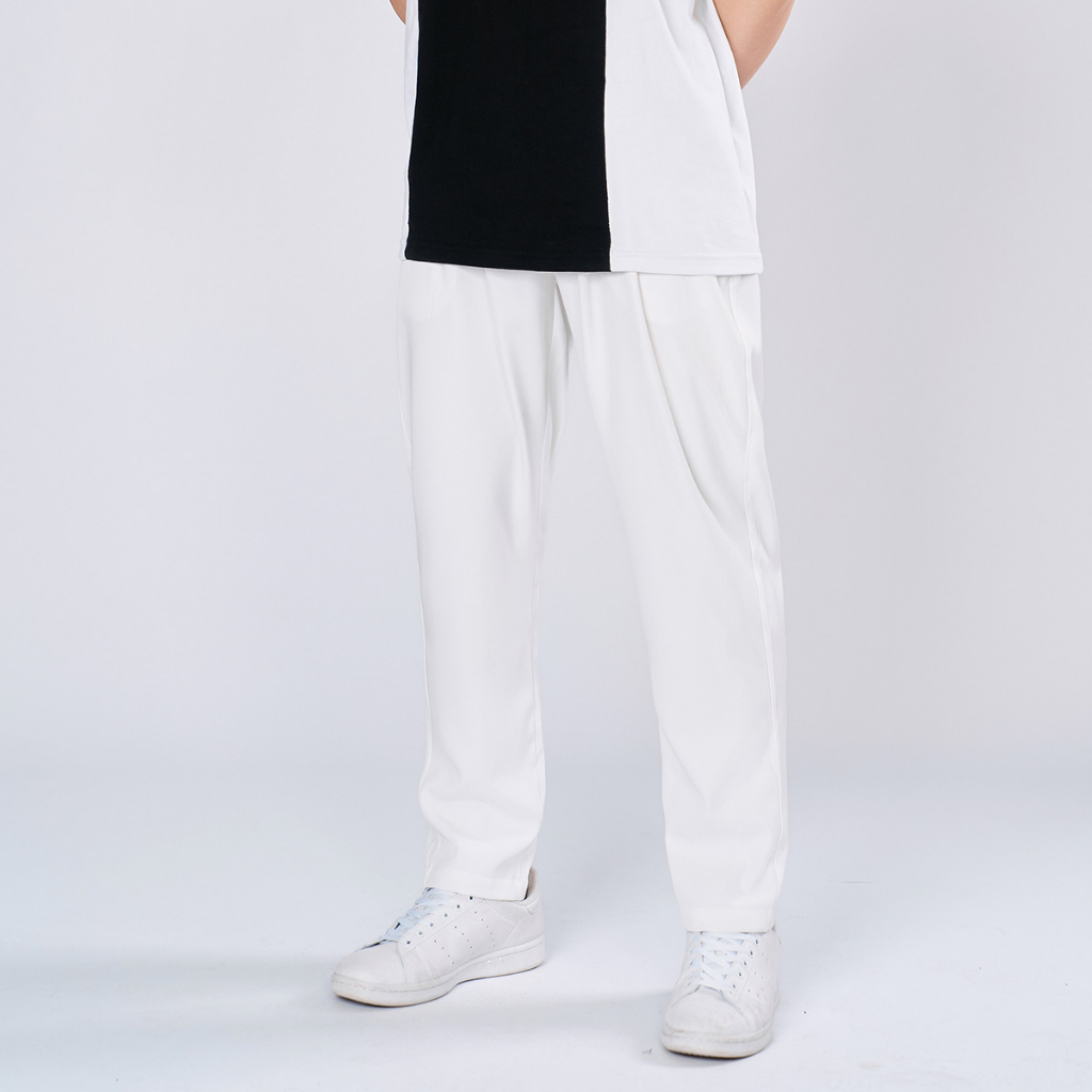 Quần baggy nam dáng âu ROUGH cạp chun chất vải ruby không nhăn, siêu tôn dáng