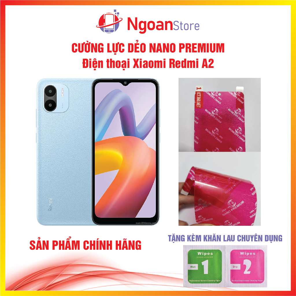 Cường lực dẻo Nano cho điện thoại Xiaomi Redmi A2 - Ngoan Store