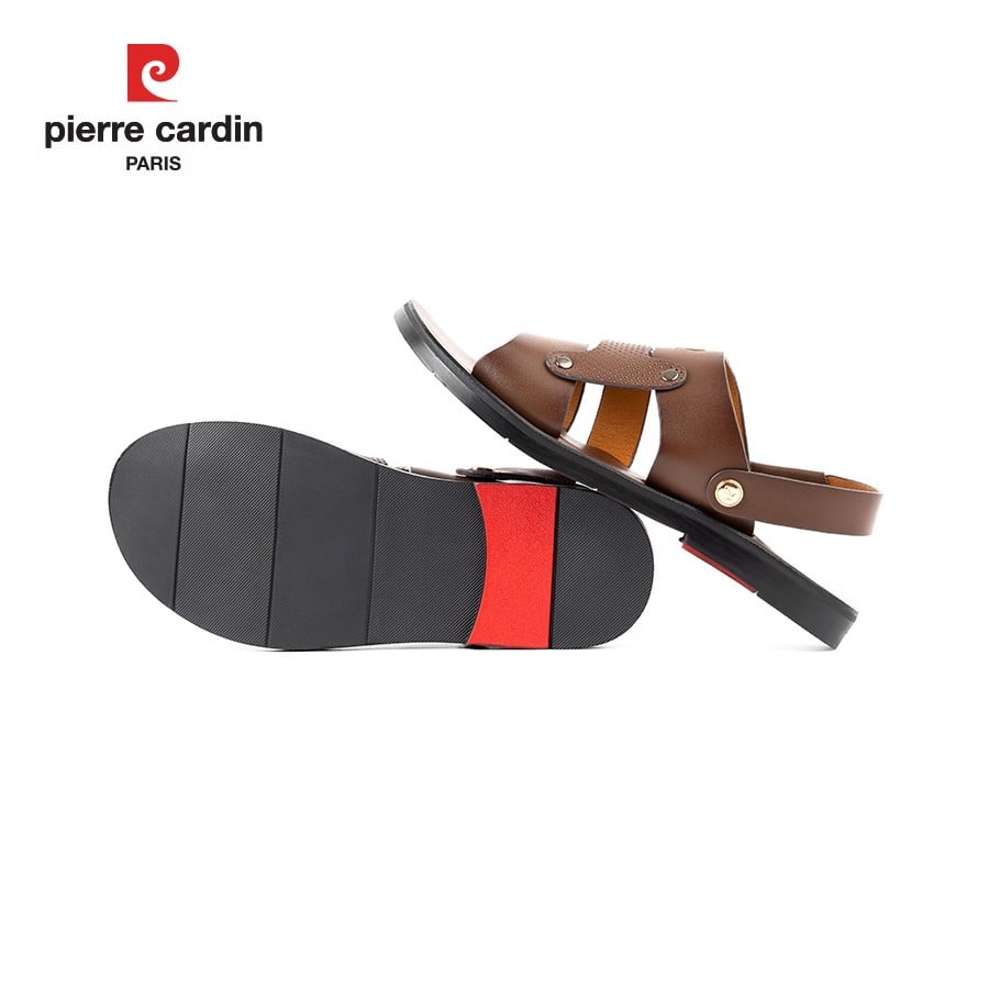 [Voucher giảm 10%] Sandal nam da Pierre Cardin cao cấp màu nâu - PCMFWLG 148