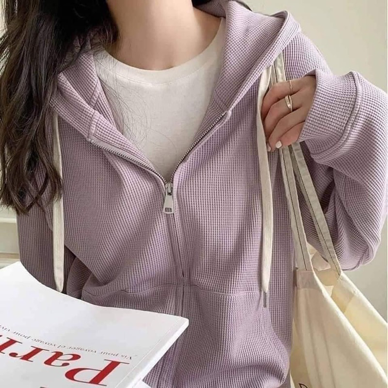 Áo Khoác Nỉ Chống Nắng Mặc 4Mùa Siêu Tiện Lợi Chất Nỉ Da Cá