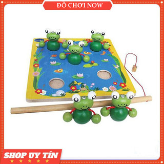 Đồ chơi câu cá cho bé. Câu ếch - Đồ chơi gỗ Winwintoys
