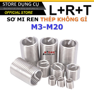1c ren cấy ốc thép không gỉ L+R+T | Ren cấy ốc, nối ren trong ren ngoài, cà rá mini, sơ mi răng , ren cấy sơ mi HELICOIL