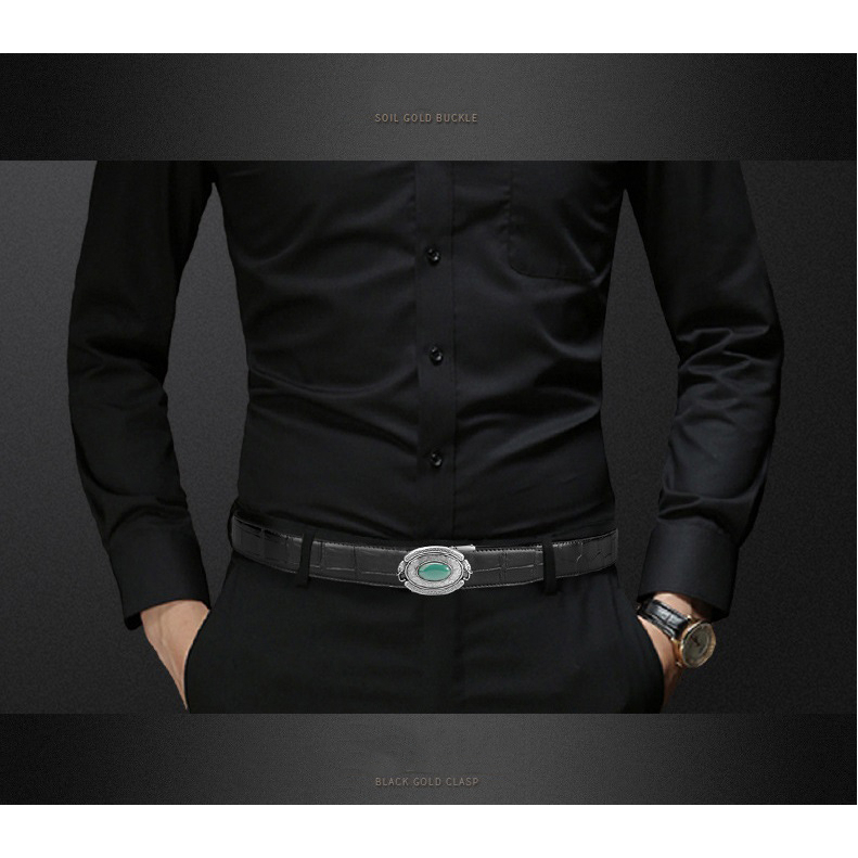 Dây Lưng Nam Cao Cấp Hàng Hiệu POLO MEISDO Mặt Ngọc Sang Trọng Đẳng Cấp Bảo Hành 1 Năm PL69
