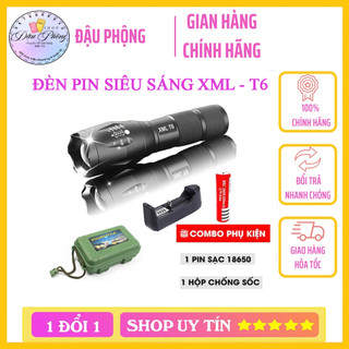 Đèn Pin Siêu Sáng XML-T6 Chống Nước Thiết Kế Nhỏ Gọn, Zoom To - Nhỏ Siêu Tiện Dụng