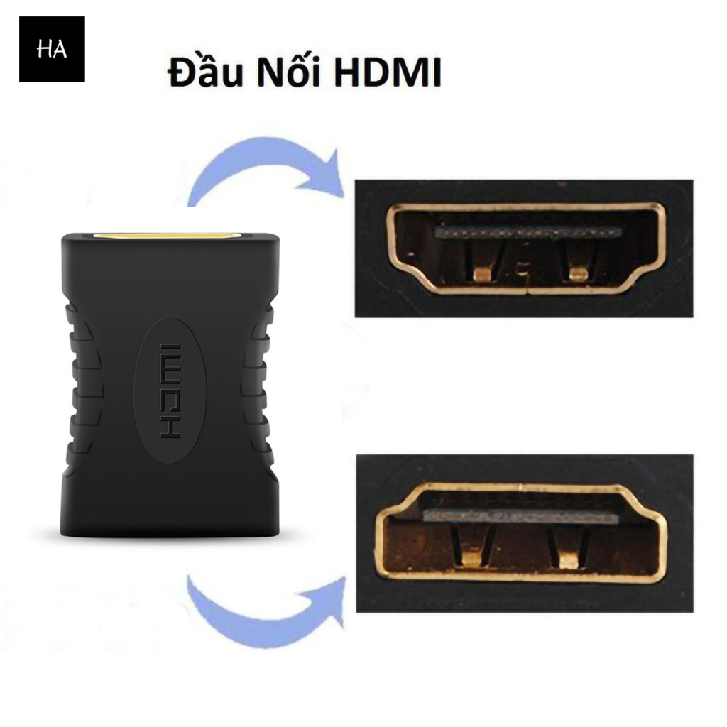 Đầu Nối HDMI 2 Đầu Cái, Đầu Nối Dài HDMI
