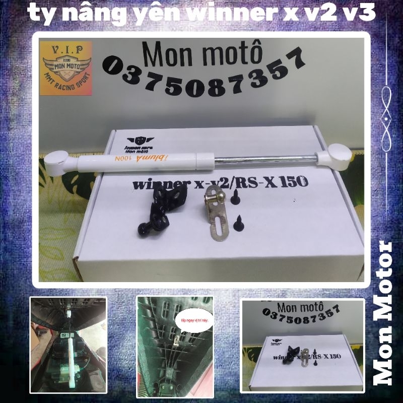 Ty nâng yên winner x v2,v3 và rs-x 150 lắp như zin không chế cháo.