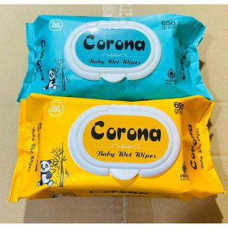 Combo 10 bịch khăn ướt corona không mùi gói to nặng 650g - khăn giấy ướt cao cấp