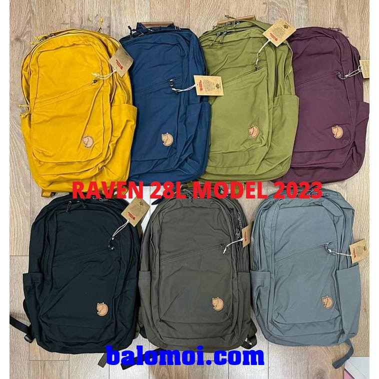 Balo Fjallraven Raven 28 Model 2023 với ngăn laptop 15 inch chất vải chống nước