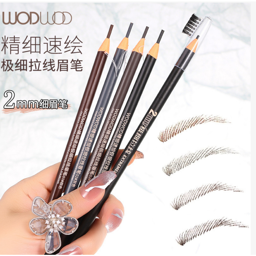 Bút Chì Kẻ Lông Mày Đầu Nhỏ Dễ Kẻ Kháng Nước Lâu Trôi WODWOD NO.W939