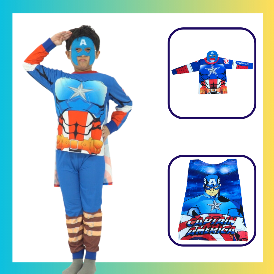 Set 3 món quần áo Superman BigBap bé trai chất vải cotton thoáng mát phong cách năng động