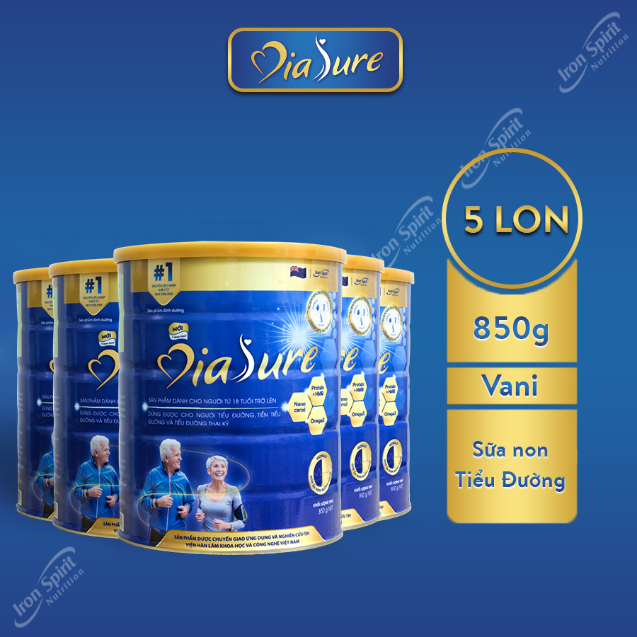 Sữa Non Diasure 850g (Nano Canxi) (Mua 5Tặng 3 Hộp 450G)- Sữa Non Chuyên Biệt Cho Người Tiểu Đường