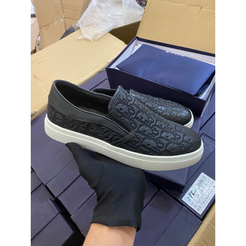 Giầy Slipon Vân trìm da thật 100% Fullbox có sẵn siêu đẹp