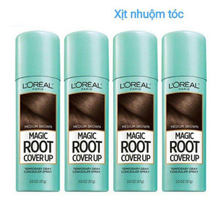 Xịt phủ chân tóc bạc tạm thời Loreal Magic RootCover up