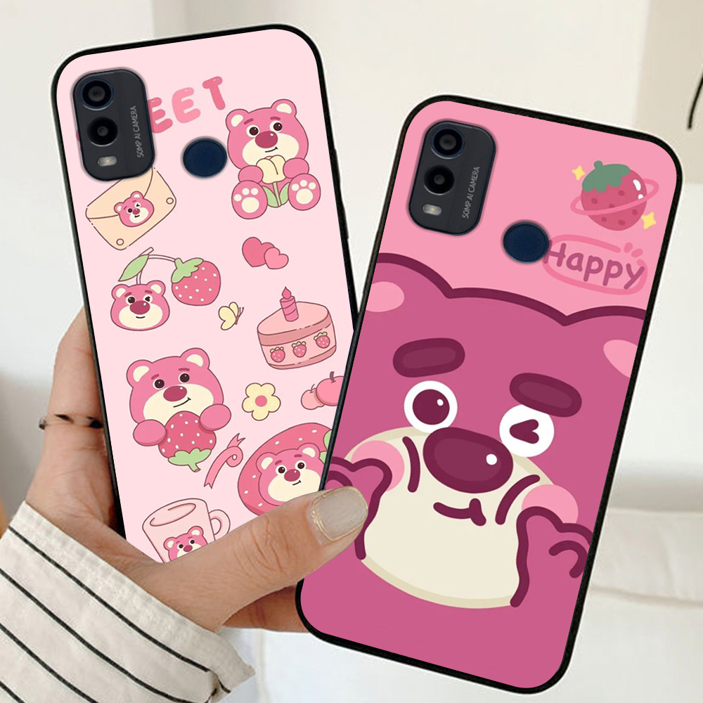 Ốp lưng nokia c21 plus / nokia g11 plus / nokia c31 in hình gấu dâu bắt tren nhất