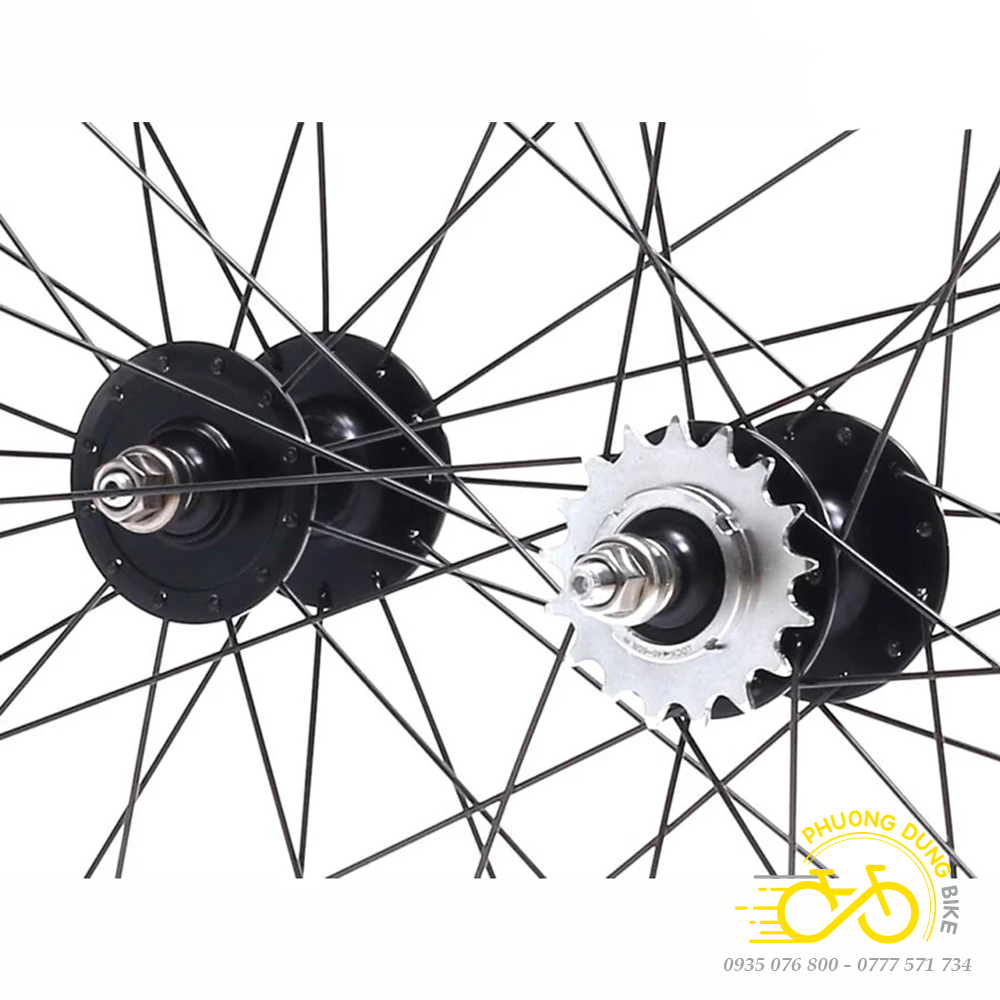 Bộ vành nhôm cao cấp AOEAGLE cho xe đạp Fixed Gear 700Cx25mm