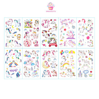 HÌNH XĂM DÁN MINI HÌNH UNICORN - KỲ LÂN DỄ THƯƠNG