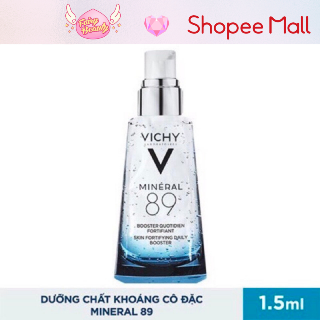 [VICHY] Dưỡng Chất Cô Đặc Giúp Mềm Mại & Căng Mọng Làn Da Mineral 89 Skin Fortifying Daily Booster 75/50/30/15/1.5ml