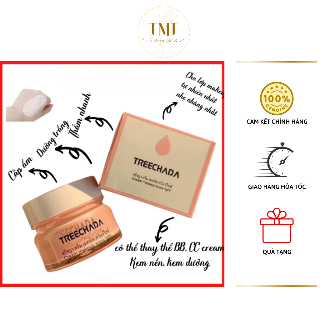 [Thailand Chính Hãng] Kem MakeUp Treechada, Tree Chada Chính Hãng