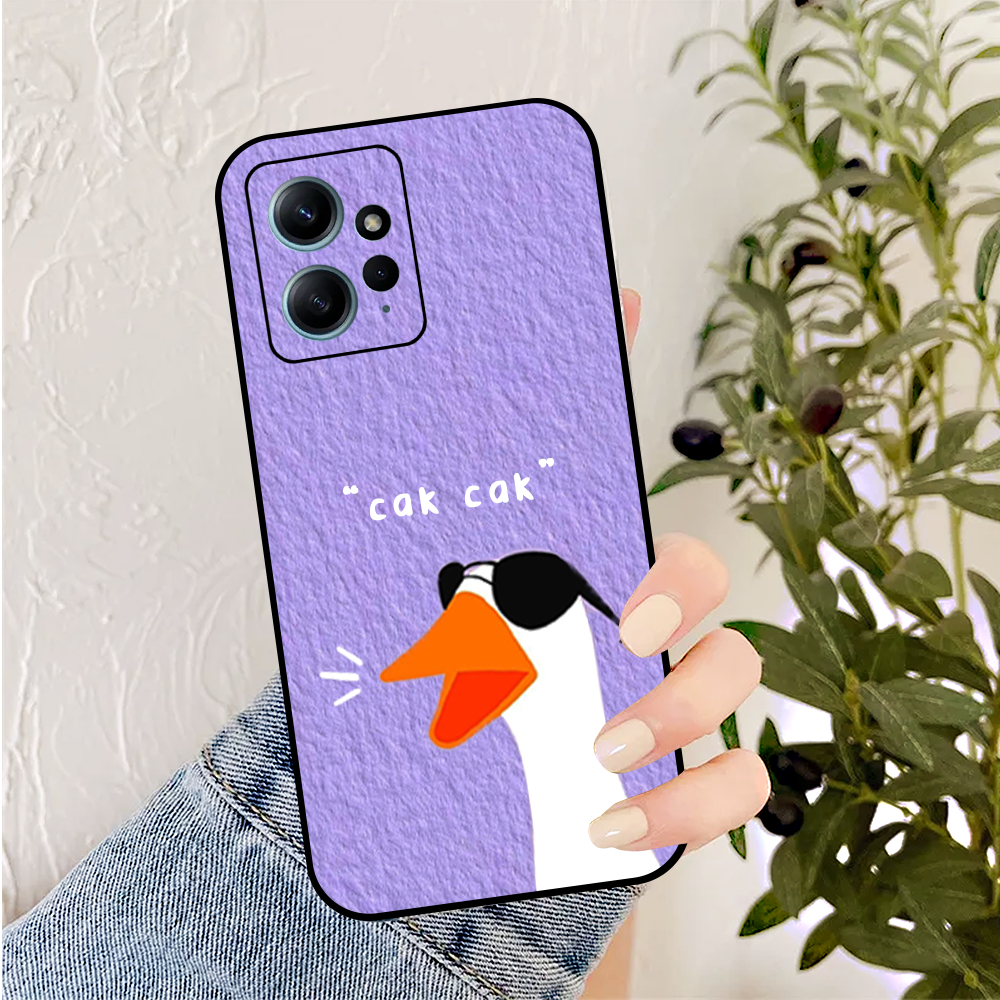 Ốp Xiaomi Redmi Note 12 4G - Redmi Note 12 5G - Redmi Note 12 Pro 5G In Hình VỊT Dễ Thương Cute