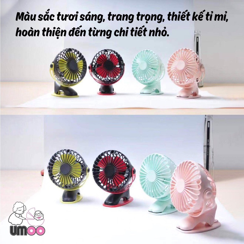 Quạt kẹp tích điện Umoo 6400mAh UM - 13149