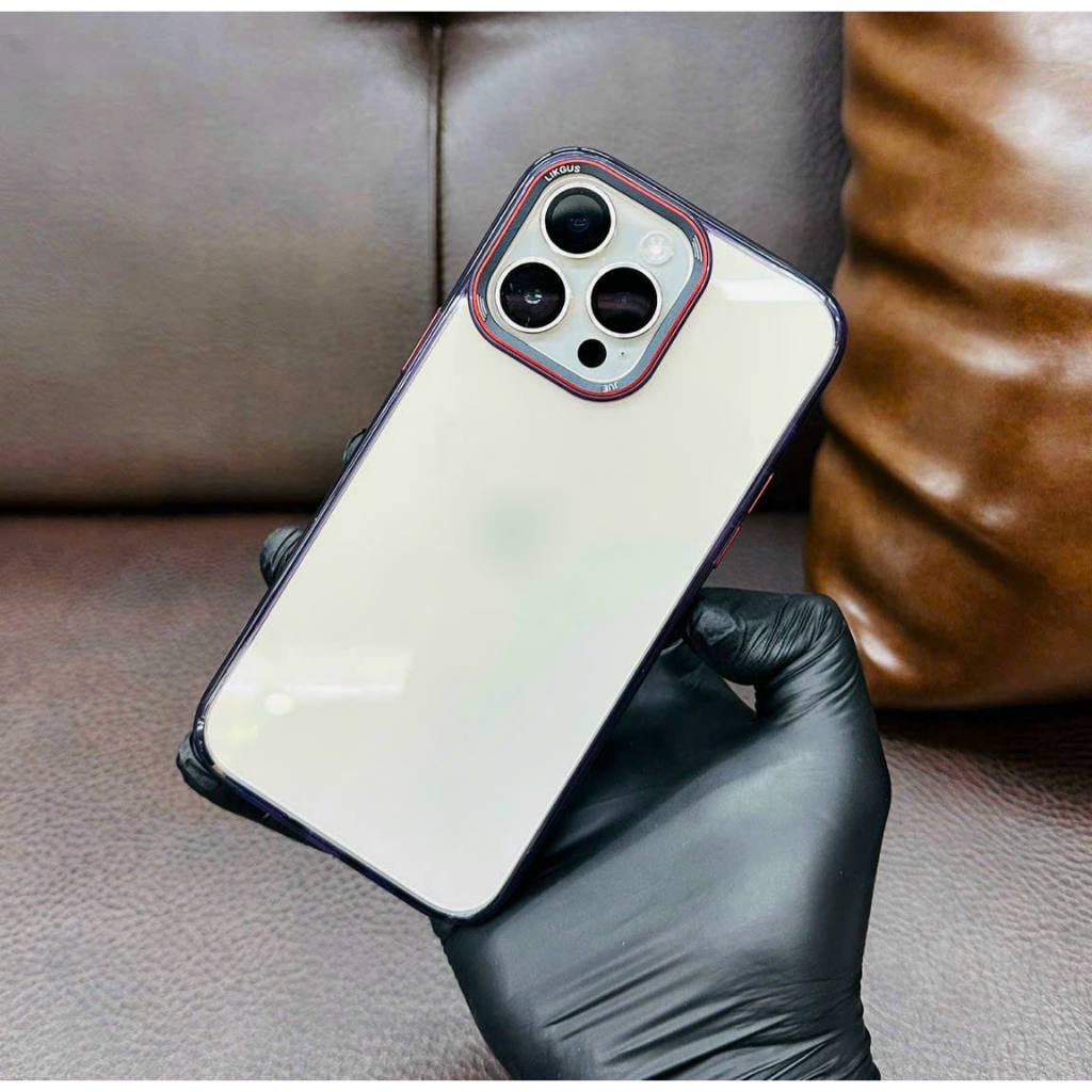 Ốp lưng Likgus mẫu mới lưng trong viền màu vành camera mix màu cho iPhone 13 Pro max,14 Pro,14 Pro max siêu đẹp