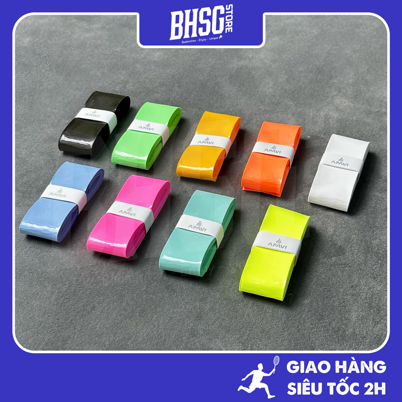🌈 Giá hấp dẫn 🌈 Quấn cán vợt cầu lông chính hãng Apavi AG168 - Bám Êm tay - Full 9 màu
