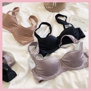 [FREESHIP] Set Bộ Đồ Lót Nữ LOLI10 Ren Không Mút, Áo Bra Nữ Trang Trí Đính Nơ Đen Kiểu Dáng Dễ Thương, Cute