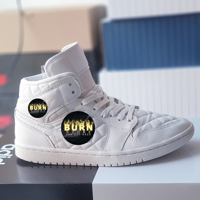 Giày Air Jordan 1 Mid SE White, size 40, real 2hand