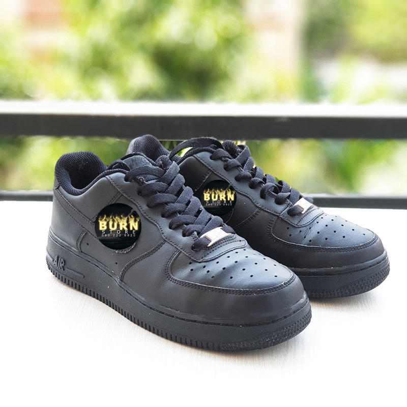 Giày Air Force 1 black, size 40, real 2hand