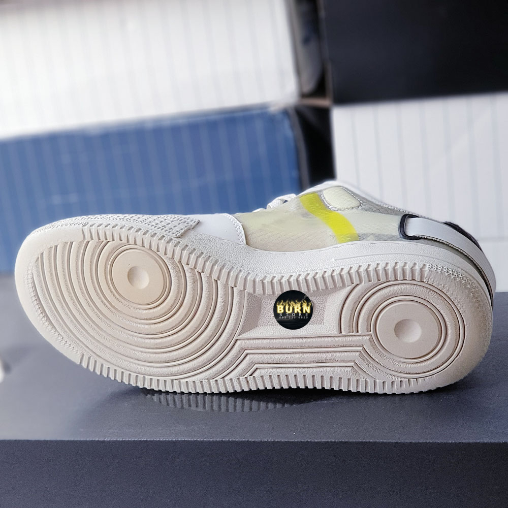 Giày Air Force 1 Type White Barely Volt, size 39-42-44, real 2hand