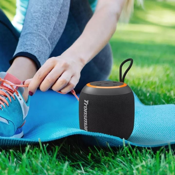 Loa Bluetooth Tronsmart T7 Mini, Công suất 15W, Âm thanh siêu trầm, Chống nước IPX7, Đèn Led RGB