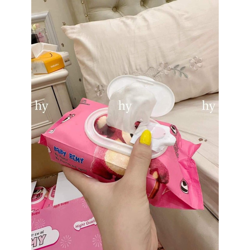 KHĂN ƯỚT GẤU HỒNG 120 TỜ PHÚ ĐẠT
