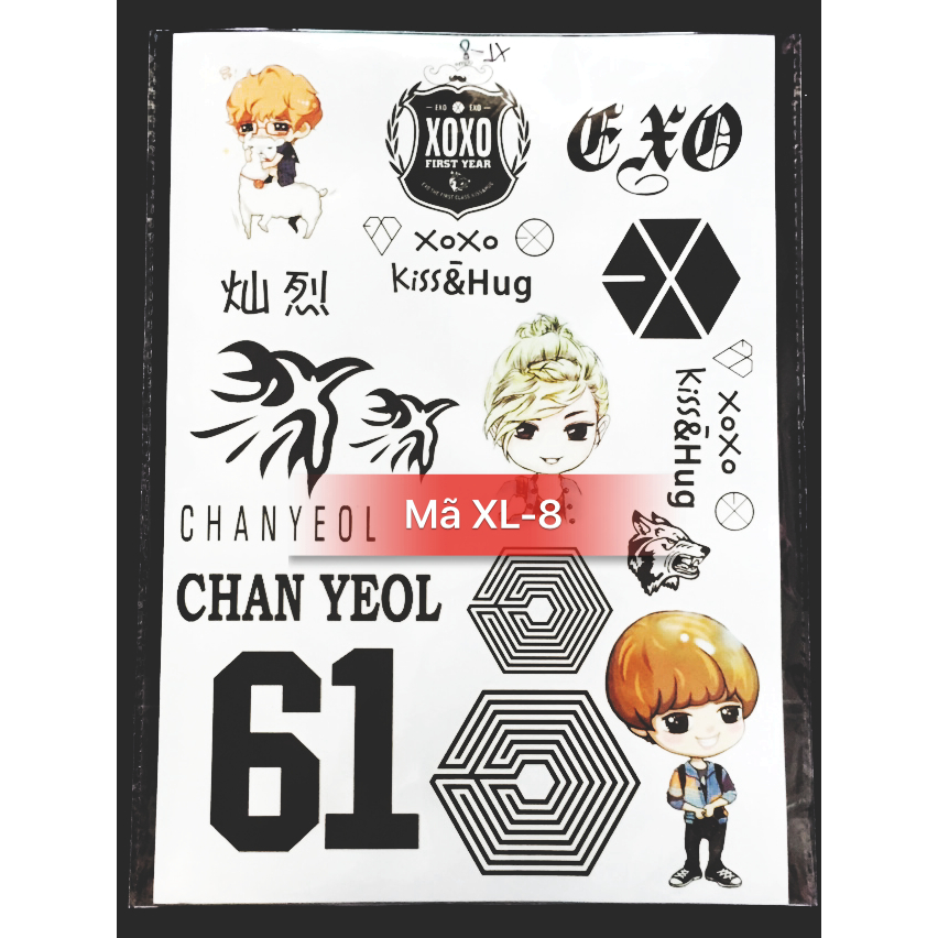 Hình Xăm Dán Mini Chống Thấm Nước Combo 30 Tấm  1652