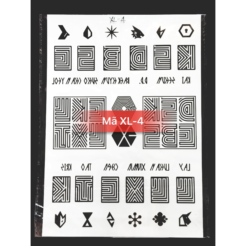 Hình Xăm Dán Mini Chống Thấm Nước Combo 30 Tấm  1652